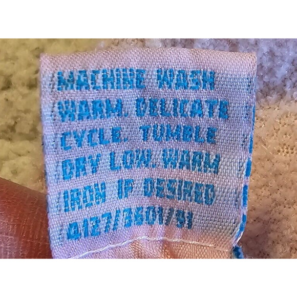 Vintage Comfy Club Womens Sz Medium Robe House Coat Pink embroidered - Picture 8 of 8